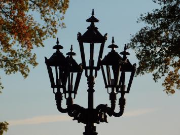 XL lamppost with 5 lamps - Black - 325 cm - Aluminium