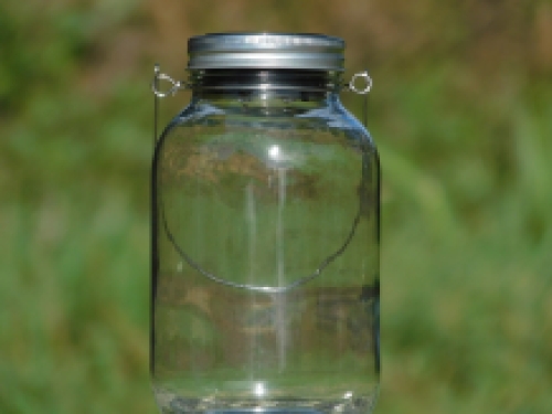 LED solar light in jar