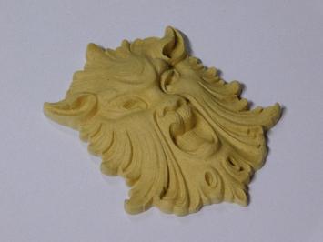 Lion's Head of Wood - Furniture Ornament