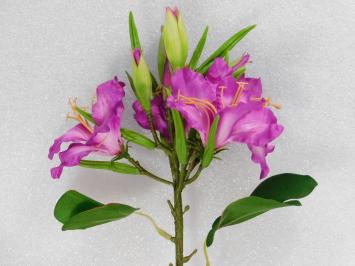 Artificial flower Lily Branch - Purple - 74 cm