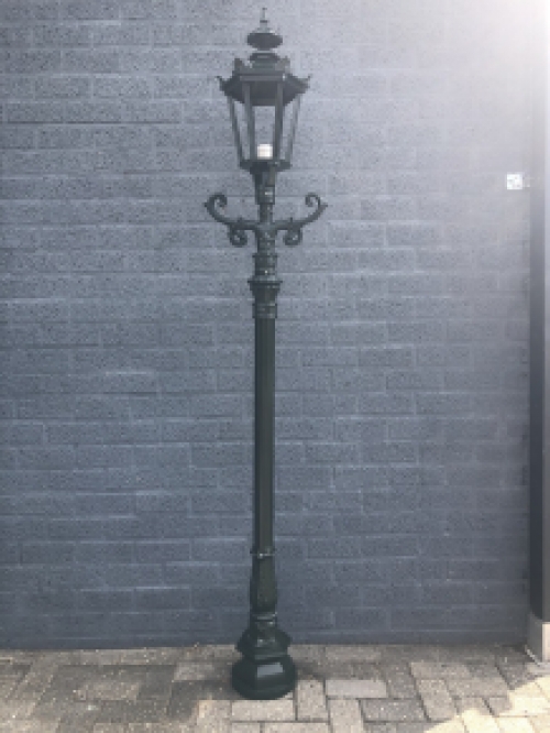 Außenlampe, Laterne, Gartenlampe, Aluminium, grün, Höhe 235 cm