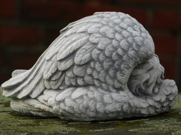 Reclining Angel in Wings - Full Stone - Detailed