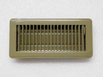 Verstellbarer Luftgrill - Rechteck - Braun - Metall