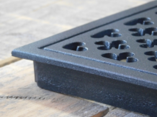 Air grille square - ventilation grid - anthracite