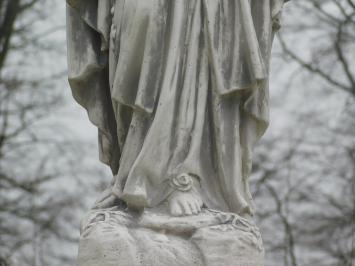 Large Mary Statue on Pedestal - 190 cm - Solid Stone