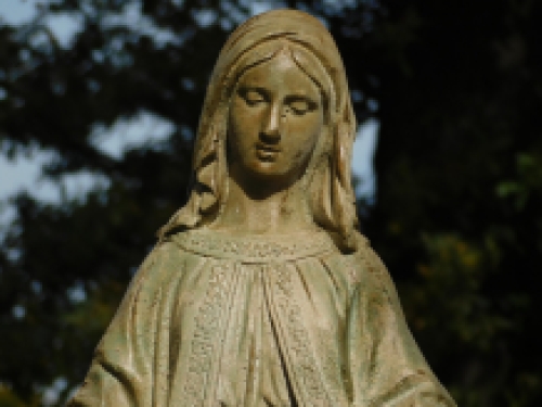 Beeld Maria - robuust - polystone - ecru