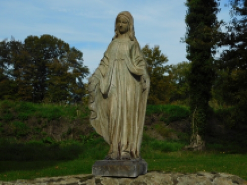 Statue of the Virgin - robust - polystone - ecru