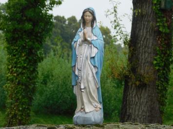 Statue Mary with Rosary - Polystone - In Colour