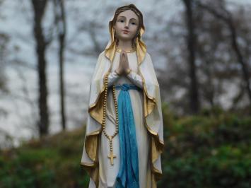 Beeld Maria met rozenkrans - polystone