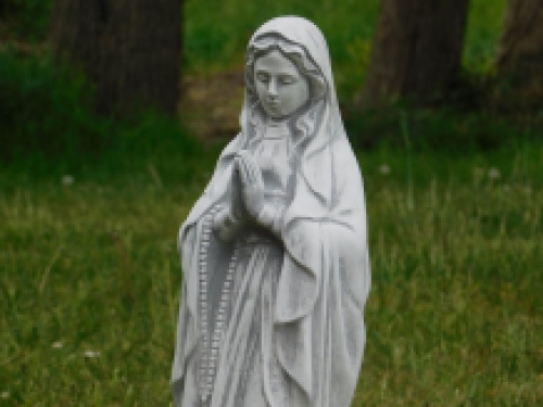 Virgin Mary statue - detailed - solid stone
