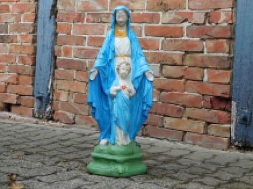 Maria mit Herz-Jesu, Vollstein-Kirchenstatue