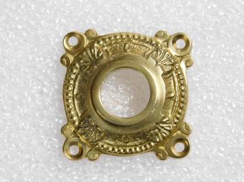 Vaste Deurknop met Rozet - Messing Gepolijst