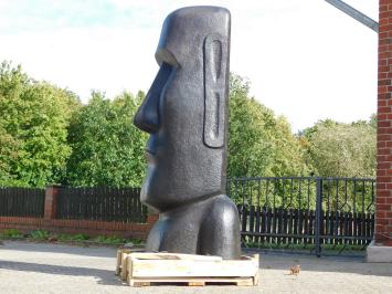 Moai Statue XXL - 180 cm - Cast stone - Black