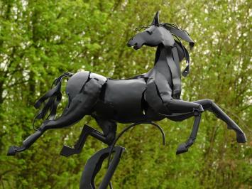 Abstract Statue Horse - 70 cm - Black - Metal