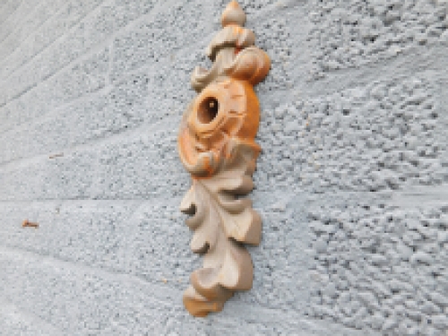 Wall anchor, cast iron, rust, art nouveau style