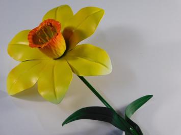 Handgemaakte Narcis - Geel - Metaal - 50 cm