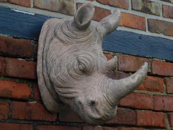 Head rhino XL - polystone - wall decoration
