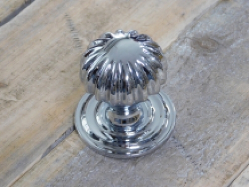Deurknop gepolijst chroom  - verchroomde knop (vast)
