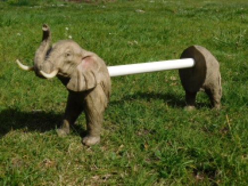 Elephant kitchen roll holder - polystone