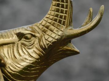 Sculpture elephant - gold - alu