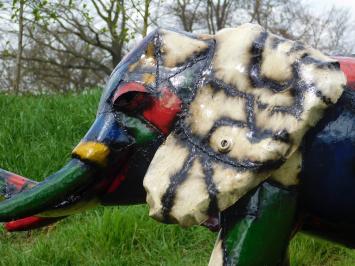 Elephant in Color - 110 x 210 cm - Handmade and Unique