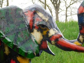 Elefant in Farbe – 135 x 180 cm – Handgefertigt und einzigartig