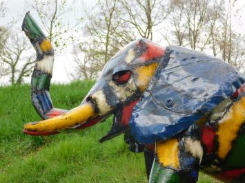 Elefant in Farbe – 135 x 180 cm – Handgefertigt und einzigartig