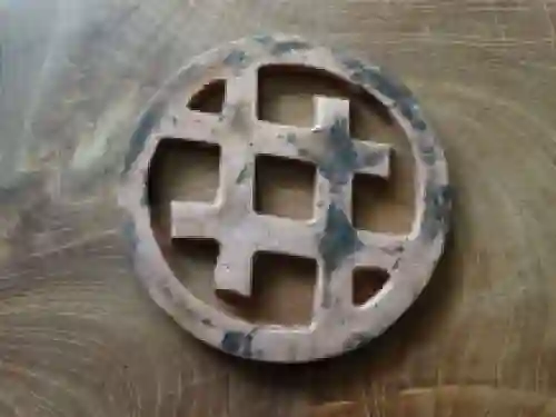 Metalen onderzetters met houder, sierlijk en uniek