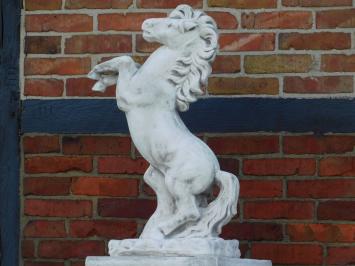 Paard op Sokkel - 140 cm - Volledig Steen
