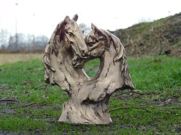 Horse statue - gold/bronze - polystone