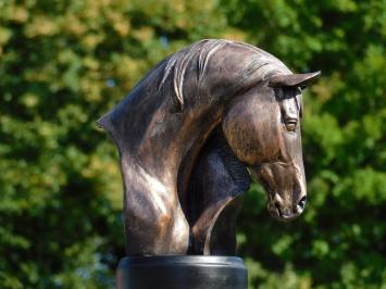 Polystone horse statue - Bronze-coloured