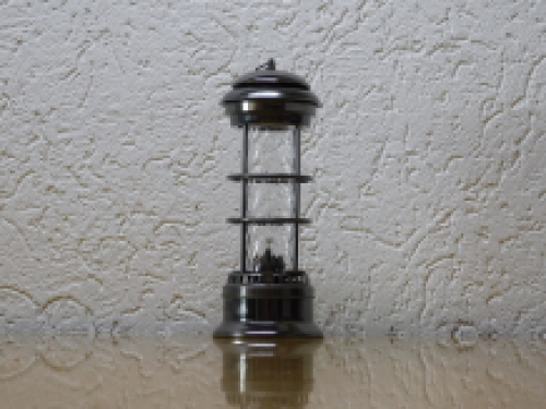 Petroleum lamp - rust-iron-old look-with glass - 30cm