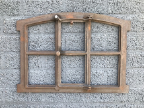 Iron window for the garden wall, stable window, antique style window - 57x42