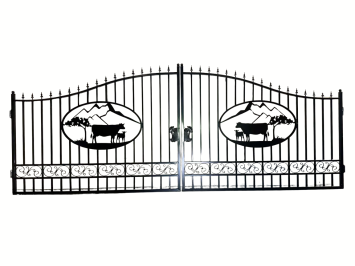 Poort “Alpine Meadow” Country House - 496 cm - Wrought iron - Black