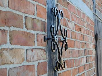 Wrought iron window grille door grille black - iron grille antique