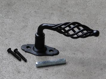 Window handle black - turn/tilt - wrought iron 