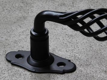 Window handle black - turn/tilt - wrought iron 