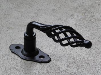 Window handle black - turn/tilt - wrought iron 