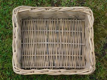 Vintage Rieten Mand – 40 x 35 cm – Landelijke Opbergmand