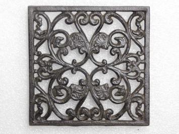Gitterrost – Pfannenhalter – 17 x 17 cm – Gusseisen