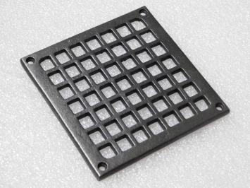 Square Grid - 14.5 x 14.5 cm - Iron 