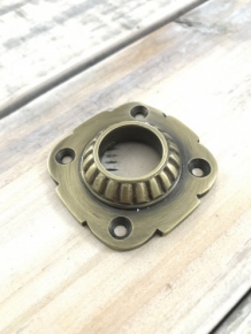 Rosette - patinated brass - rosette for door handle