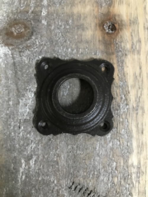 Rosette - antique iron - for door handle or knob