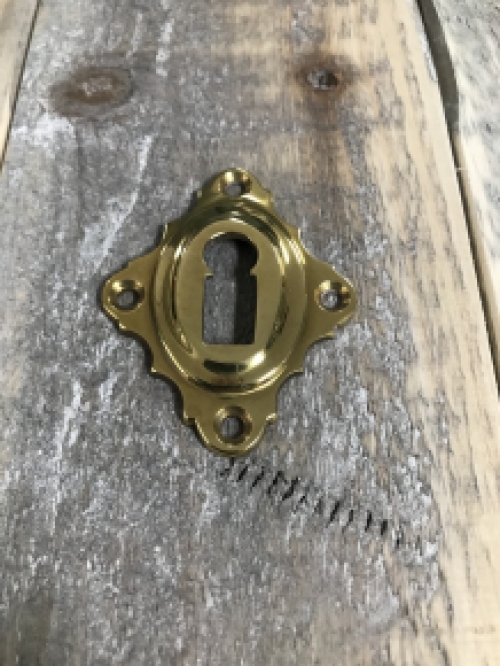 Lock rose BB - for room doors - polished brass