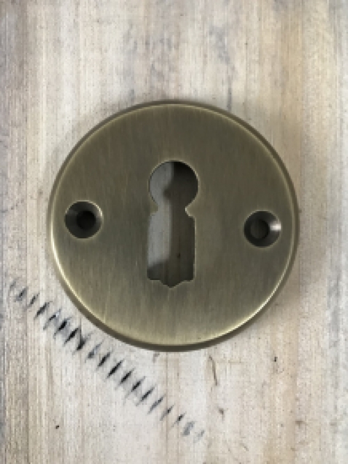 Lock rose BB - for room doors - brass patinated