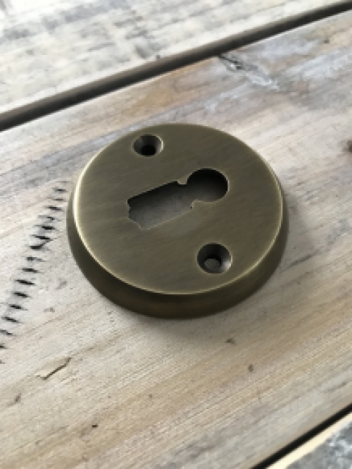 Lock rose BB - for room doors - brass patinated