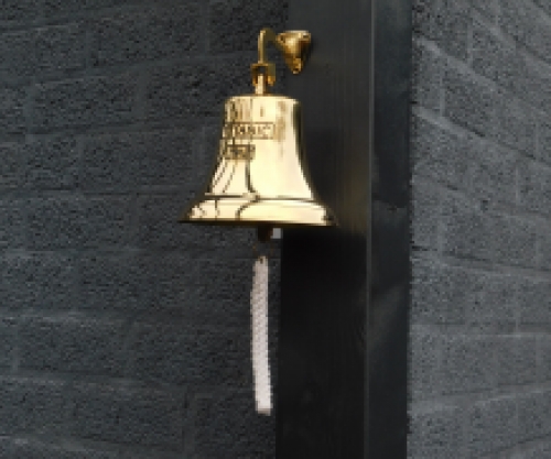 Glocke ''Titanic 1912'' mit Seil, Messing