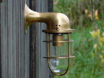LAATSTE: Scheepslamp van Messing - Rond - Wandlamp