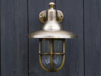 Scheepslamp M - Messing - Rond