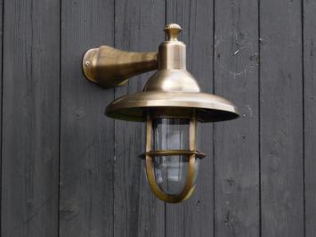 Scheepslamp M - Messing - Rond